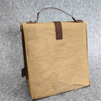  Vintage washed kraft paper bag lunch bag